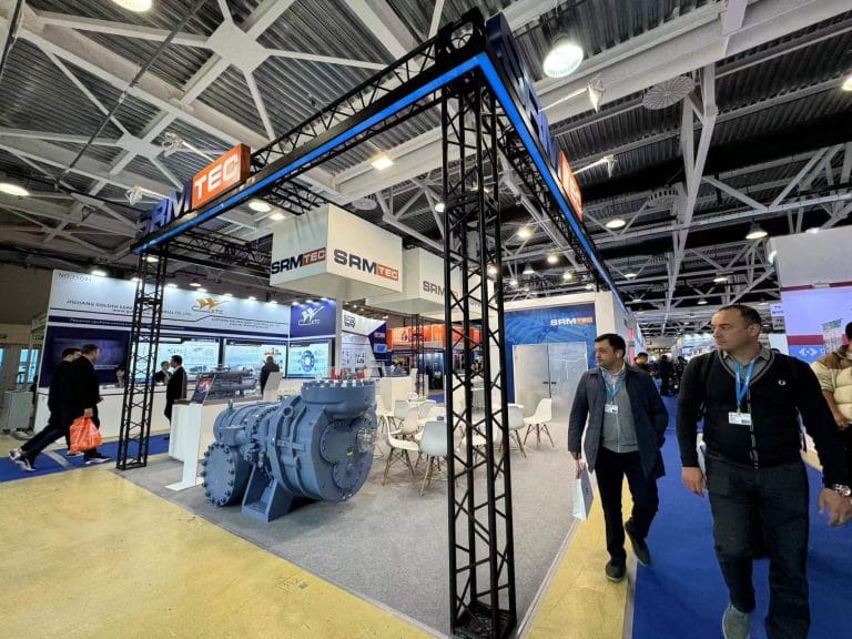Russian Energy Week International Forum SRM TEC Booth front-view