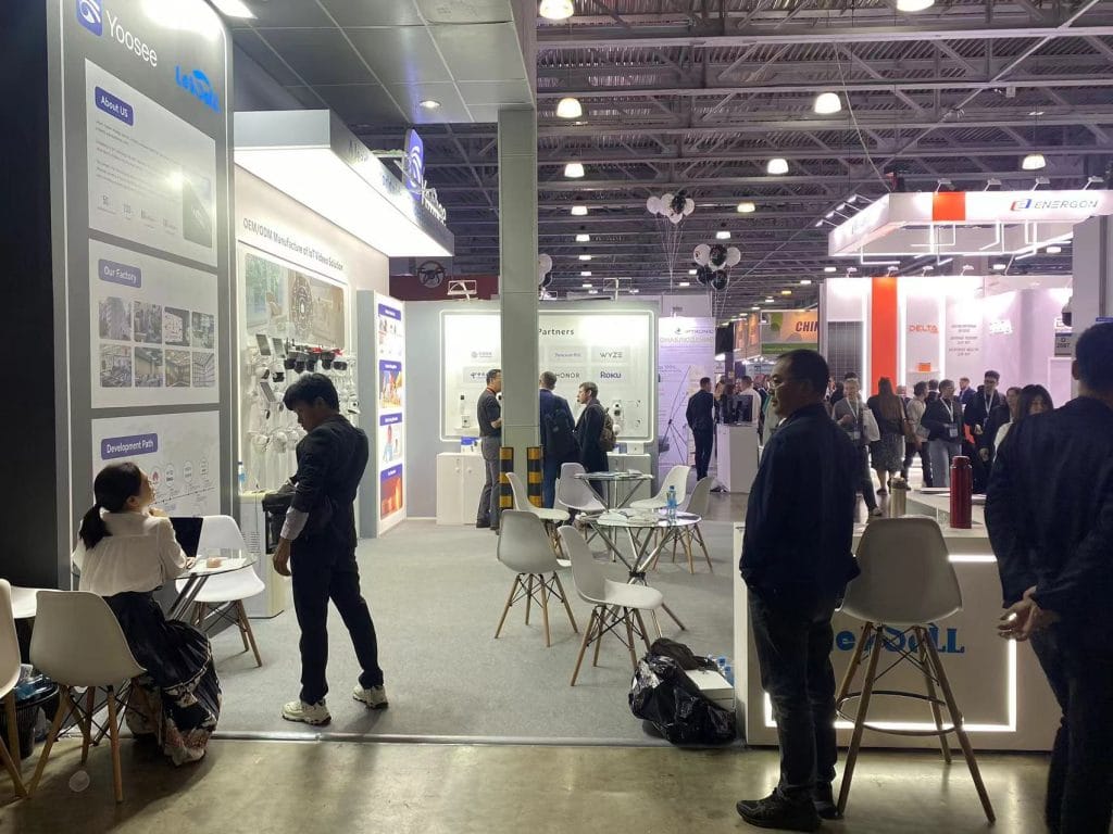 Premier security and fire protection expo Yoosee Booth left-view