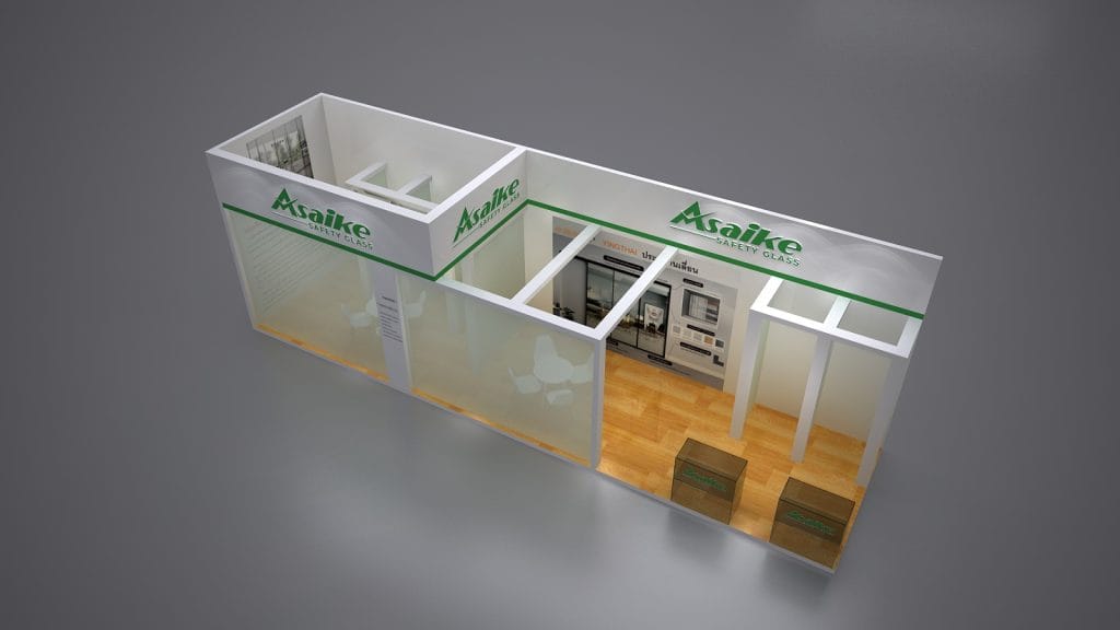 Architect Expo Asaike booth rendering overhead view
