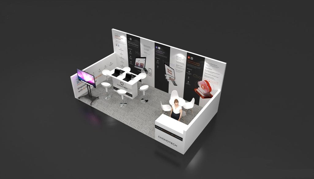 AAO Annual Session Coherz booth rendering top view