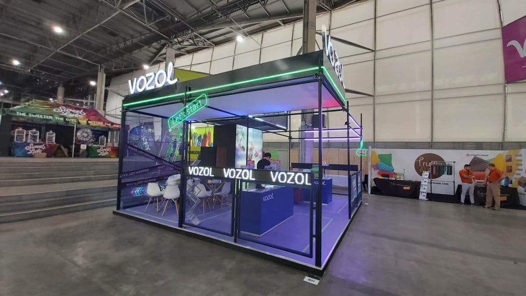 Alternative Products Expo VOZOL Booth left view