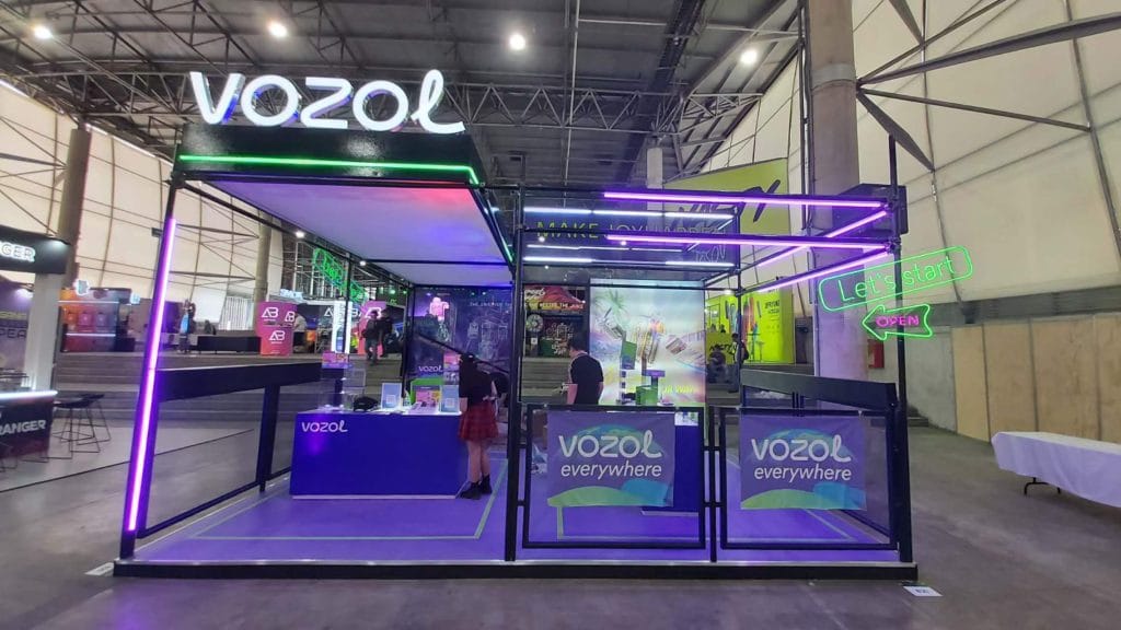 Alternative Products Expo VOZOL Booth front view