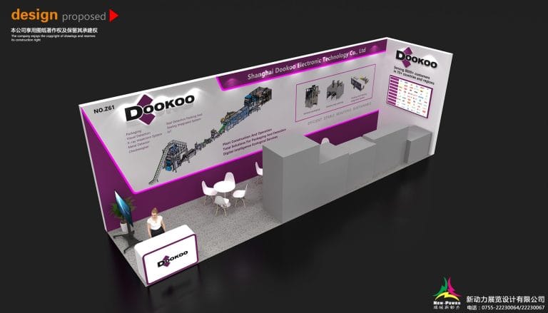 ProPak Asia DooKoo Booth Rendering overhead view