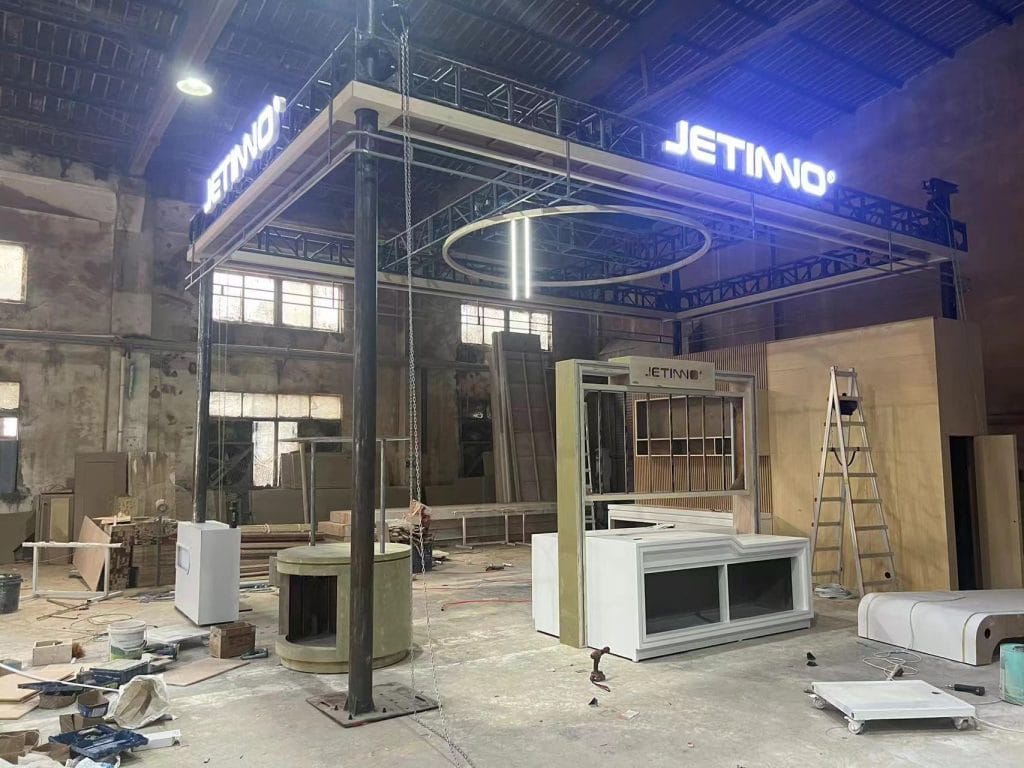 FOOMA JAPAN JARED Booth in the factory with light