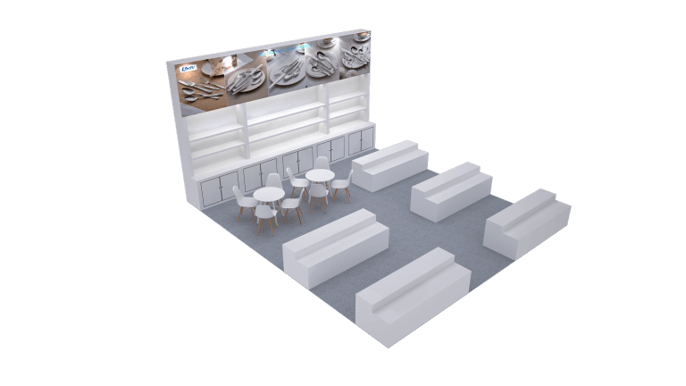 Hotel Show Dubai DaLian Booth rendering