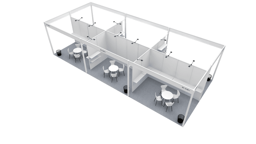 Hotel Show Dubai 2024 DaLian inline booth rendering