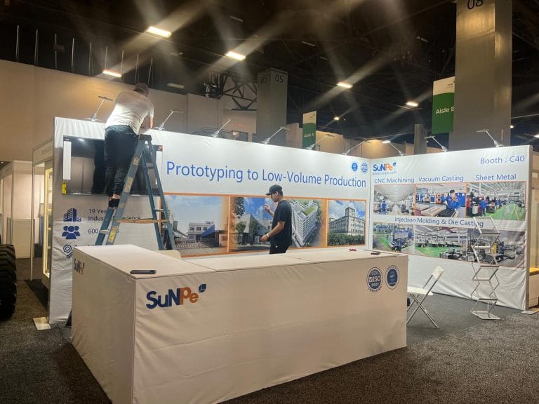 Florida International Medical Expo (FIME) SunPe booth on-site front view