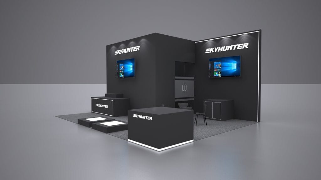 International Military-Technical Forum ARMY SKYHUNTER Booth rendering right-view
