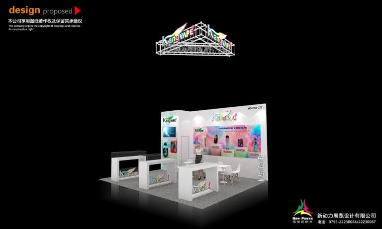 VAPE Expo Poland Kangvape Booth rendering