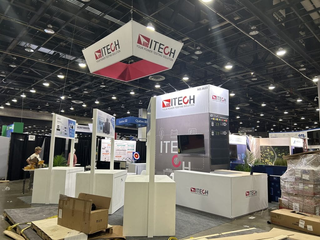 The Battery Show North America & EV Tech Expo ITECH Booth right view
