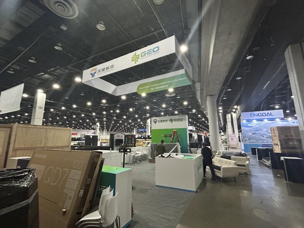 The Battery Show North America & EV Tech Expo SSAM | 天星科技 booth back view