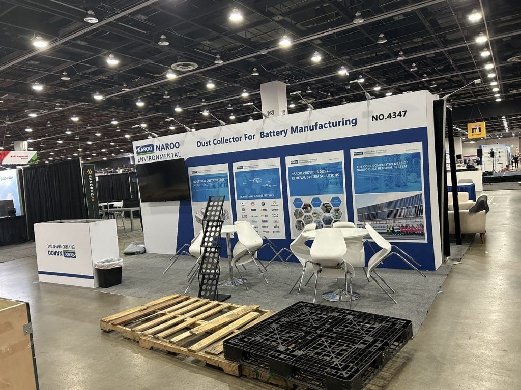 The Battery Show North America & EV Tech Expo NarooTech Booth right view