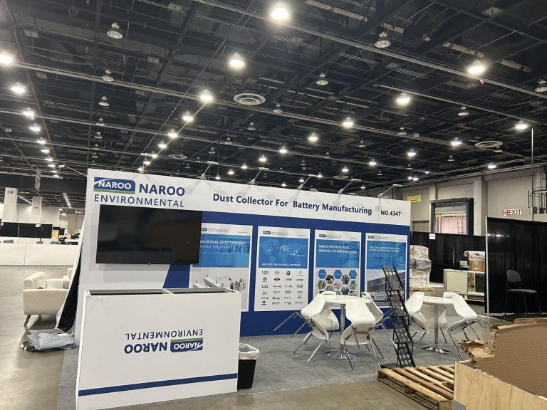 The Battery Show North America & EV Tech Expo NarooTech Booth left view