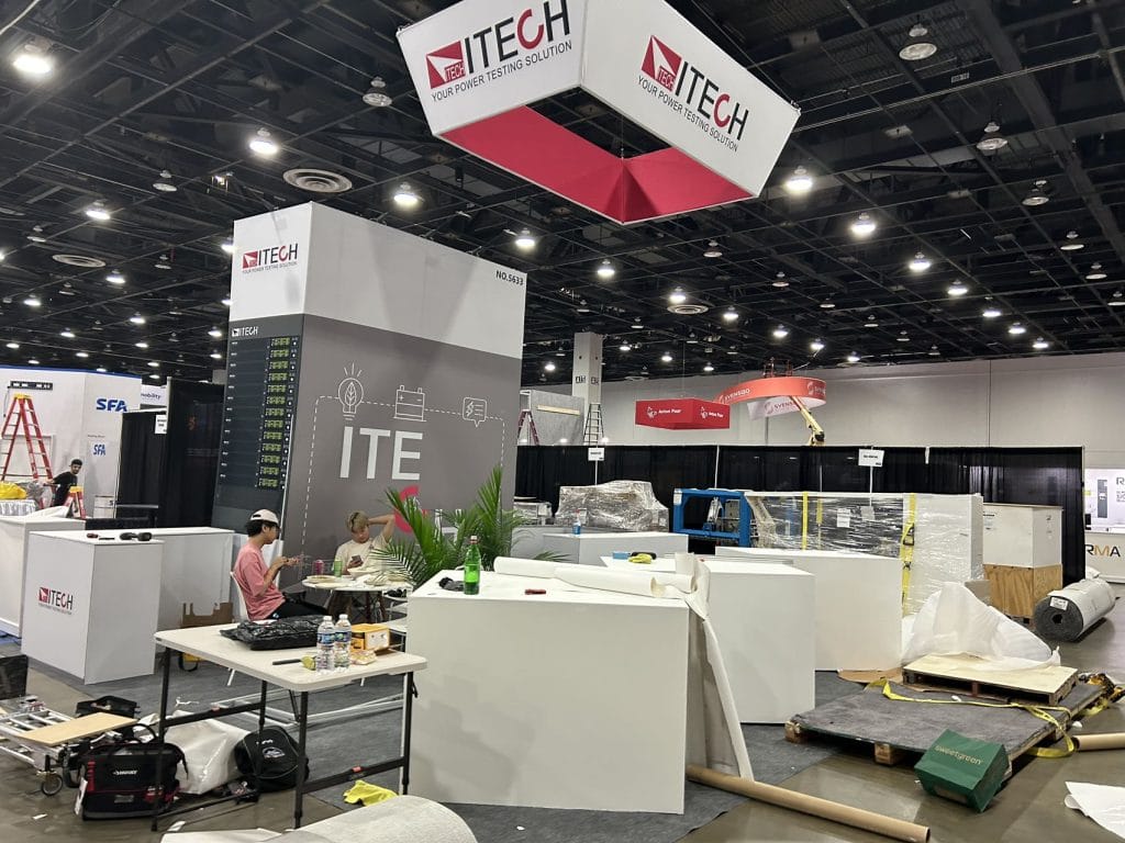 The Battery Show North America & EV Tech Expo ITECH Booth left view