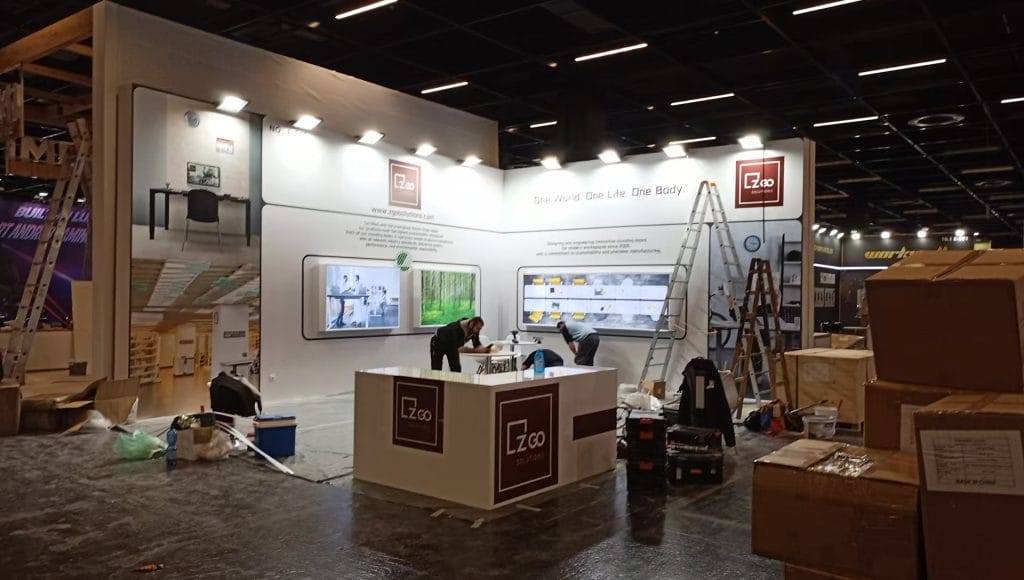 ORGATEC Zgo Solution Booth on-site