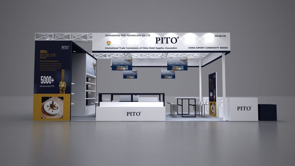 PIR Expo PITO Booth rendering left-view