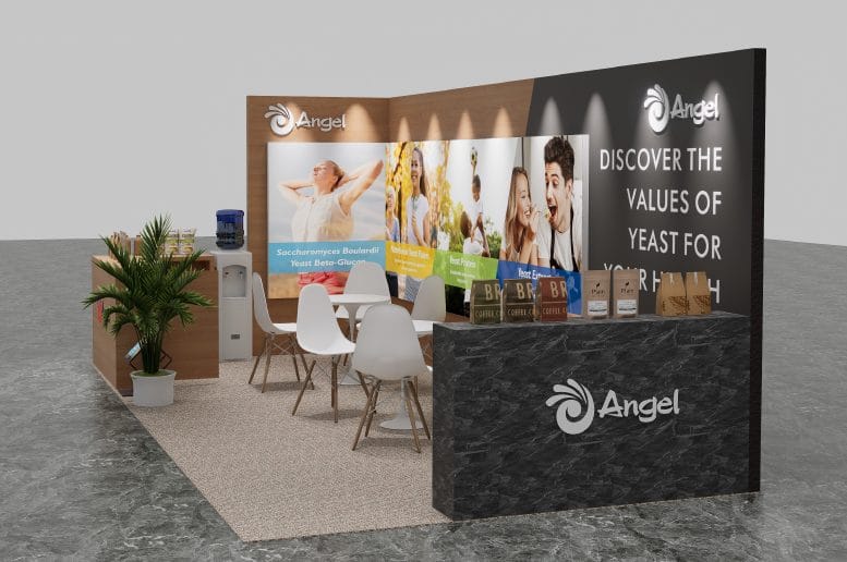 SupplySide West Angel Booth rendering left view
