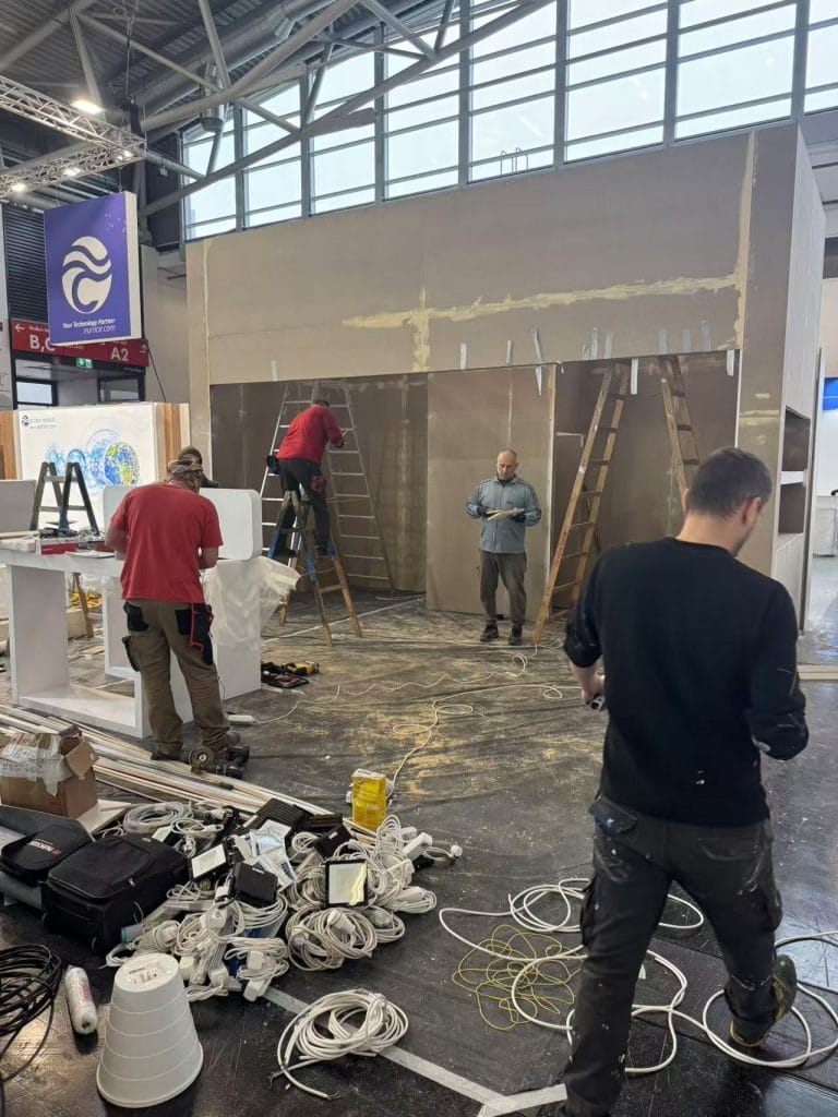 Electronica WingHingLung booth on-site front