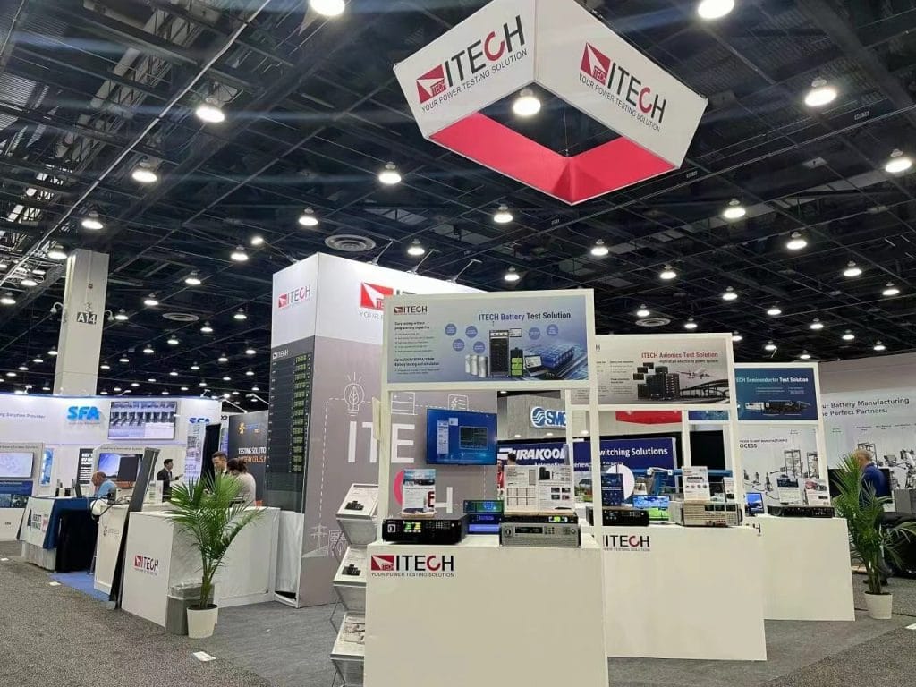 The Battery Show North America & EV Tech Expo ITECH Booth left view
