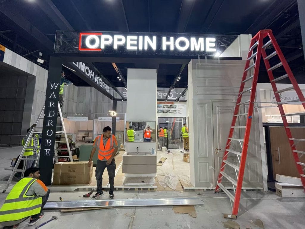 The Big 5 Dubai Oppein Home booth on-site
