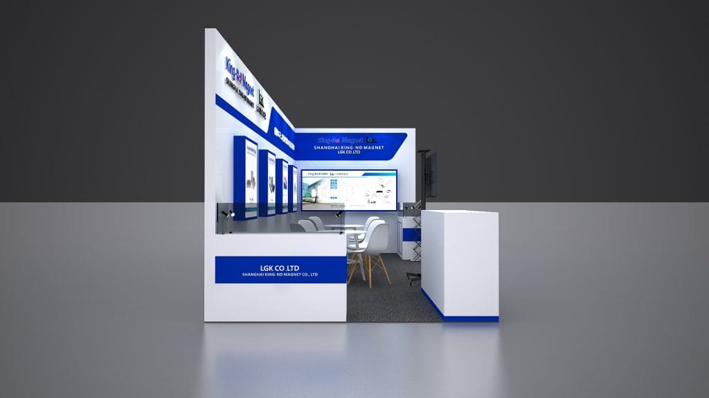 Manufacturing World Nagoya Kingnd Magnet Booth rendering left view