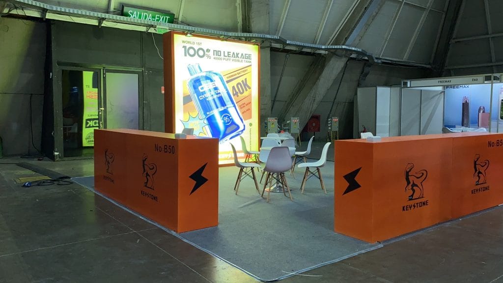 Vape South America Chile Expo KeyStone Booth left view