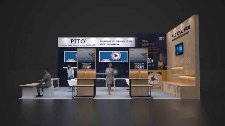 National Restaurant Association Show (NRA Show) PITO Booth Rendering front view