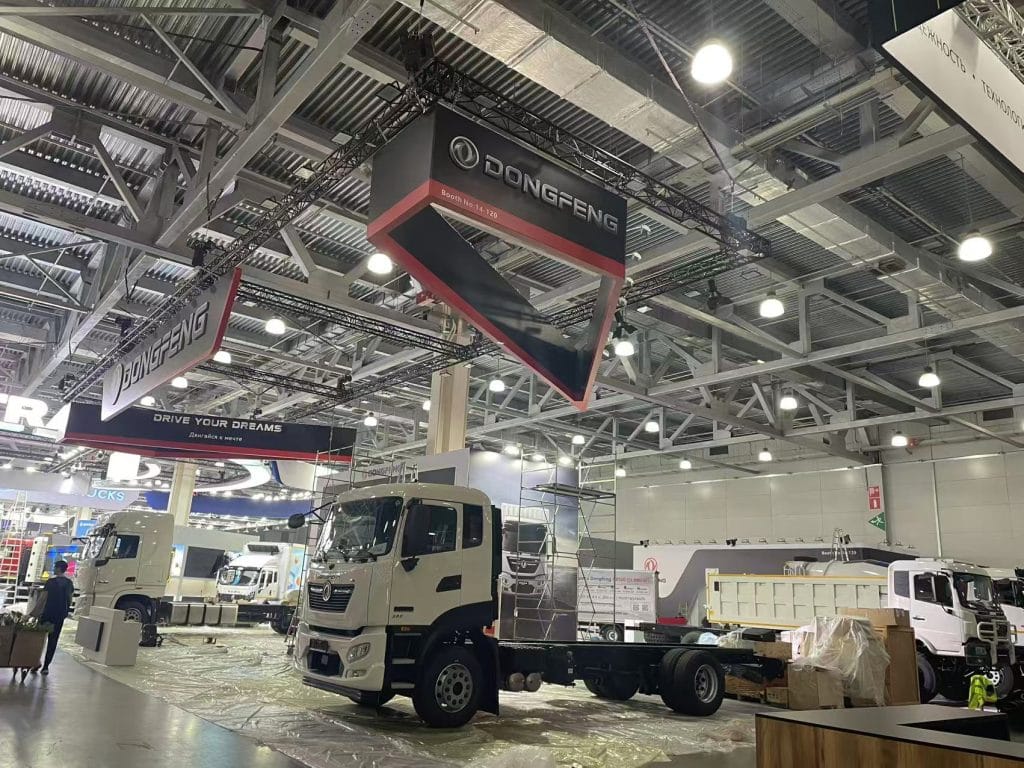 COMTRANS International Commercial Vehicle Exhibition DongFong Booth on-site right-view