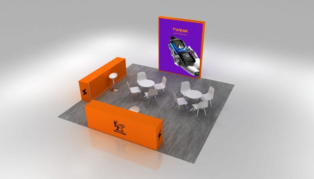 Vape South America Chile Expo KeyStone Booth rendering
