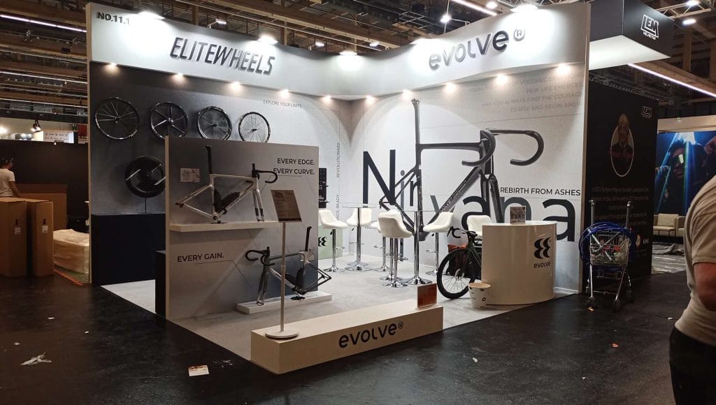 EUROBIKE Evolve Booth on-site front