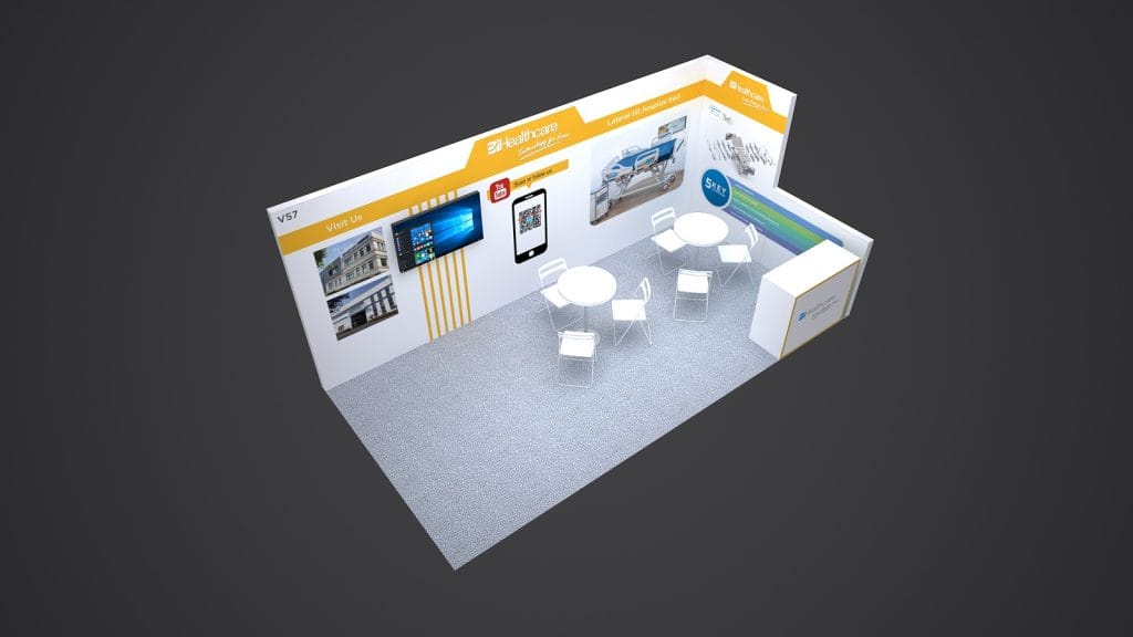 FIME BoLang Booth rendering Top view