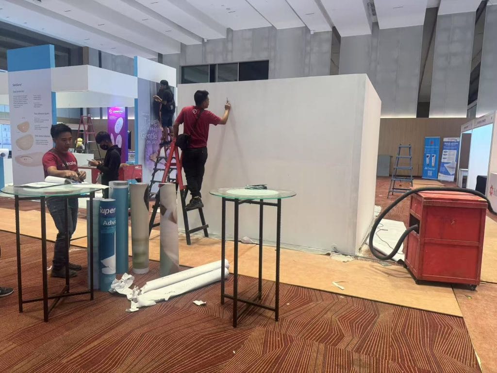 APETNA 2025 Winner booth on-site back