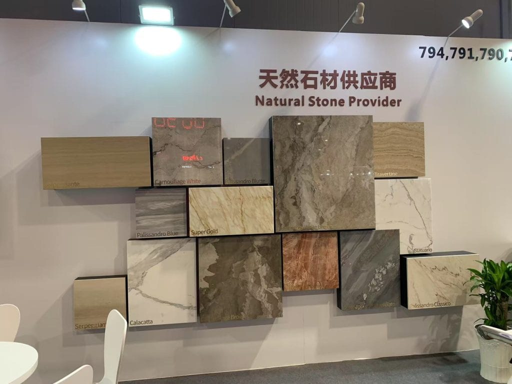 Vietbuild Expo Hogloria Stone Booth wall
