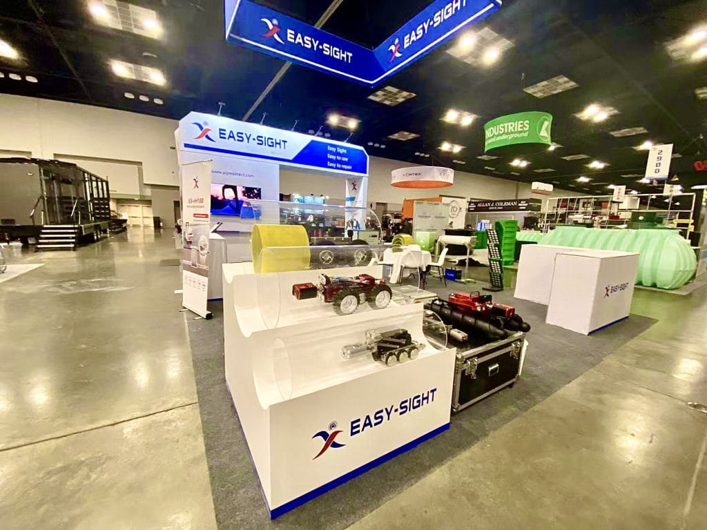 WWETT Show 2025 EASY-SIGHT booth live left view