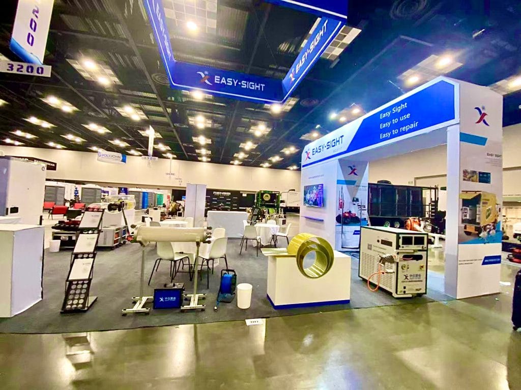 WWETT Show 2025 EASY-SIGHT booth live left view