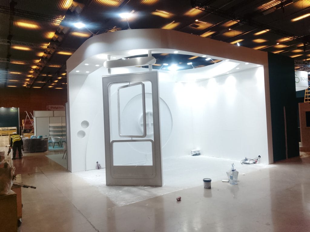 EWMA Winner Booth on-site front view