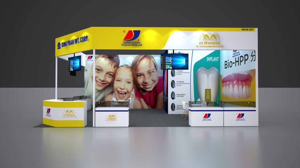 IDS DingYuan Dental Lab Booth rendering right-view