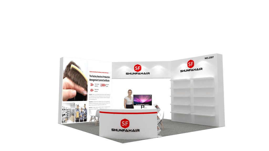 IBS New York 2025 Shunfa Hair Booth rendering front live