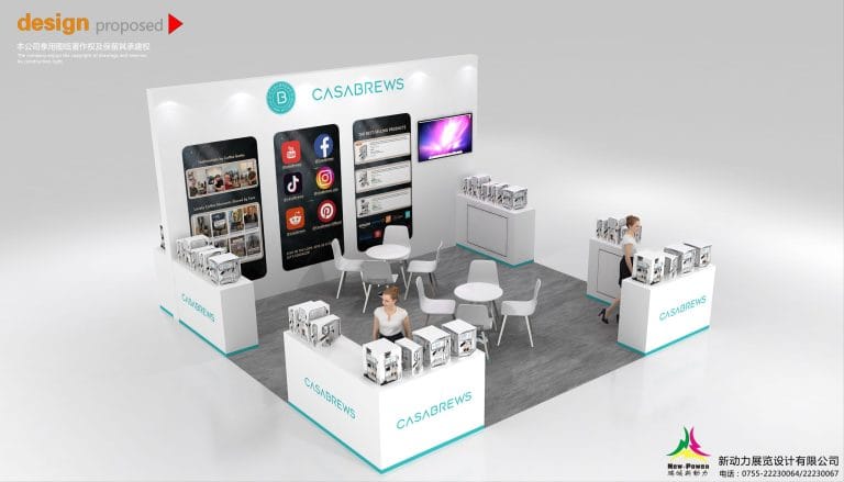 The Inspired Home Show Casabrews Booth rendering front