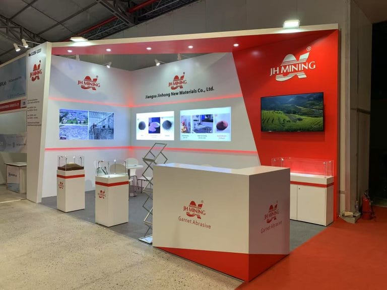 Vietbuild JH MINING Booth live front view