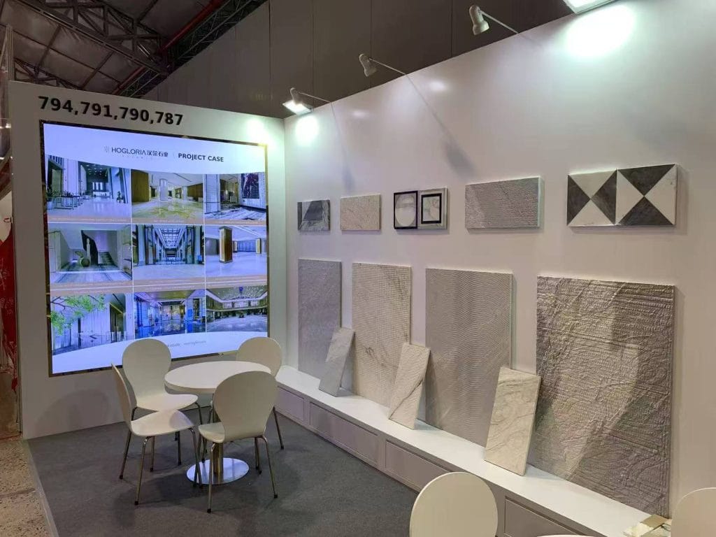 Vietbuild Expo Hogloria Stone Booth inside