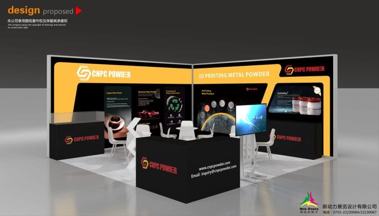 RAPID + TCT CNPC POWDER booth rendering