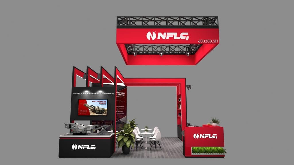 Thailand International Construction & Mining Technology Expo Booth Rendering back