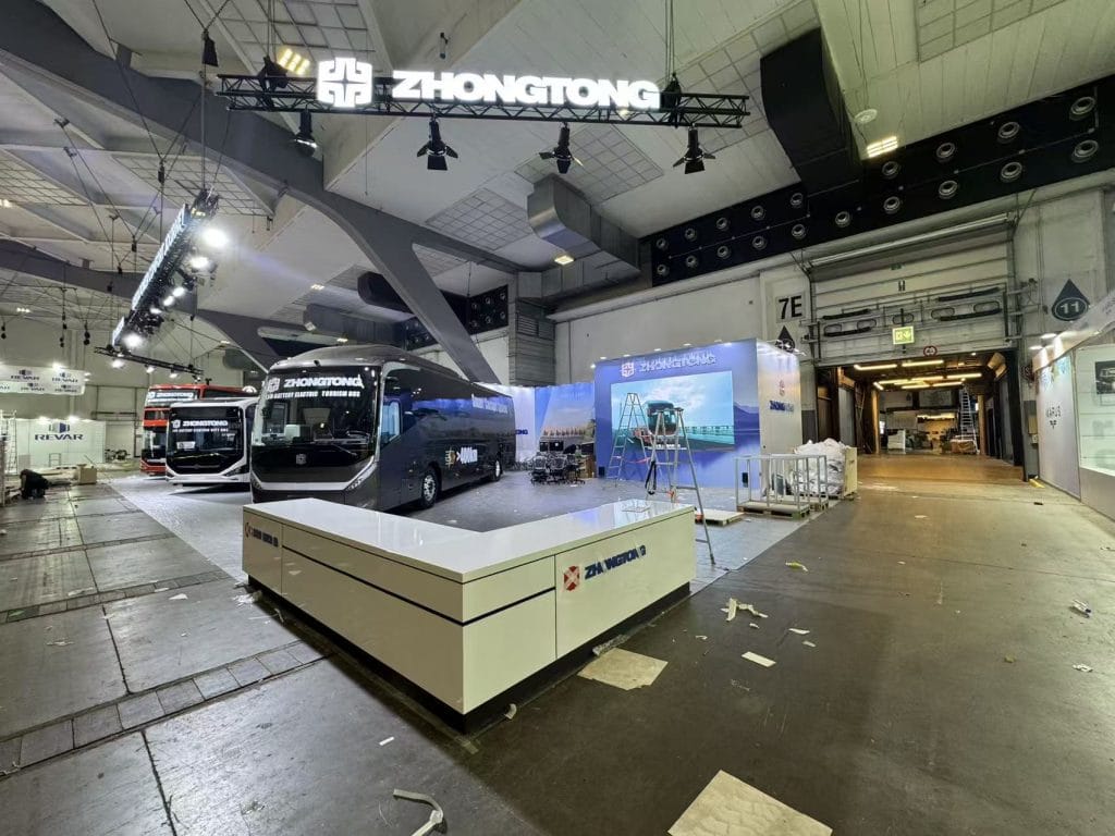 Busworld Europe ZhongTong booth front