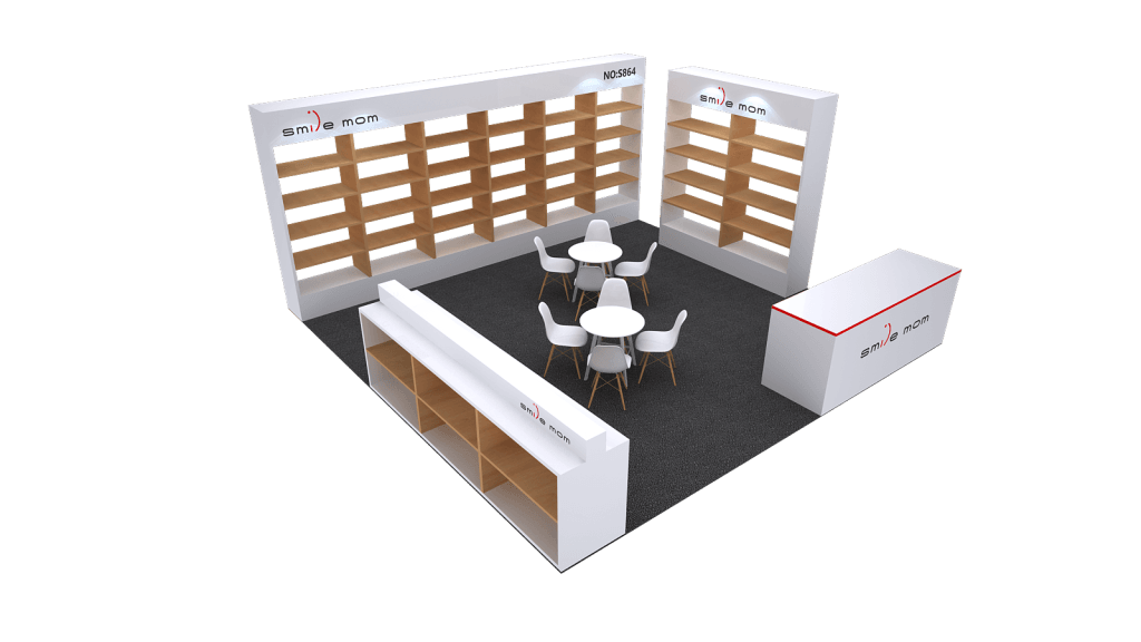 The Inspired Home Show Smile mon Booth rendering top view
