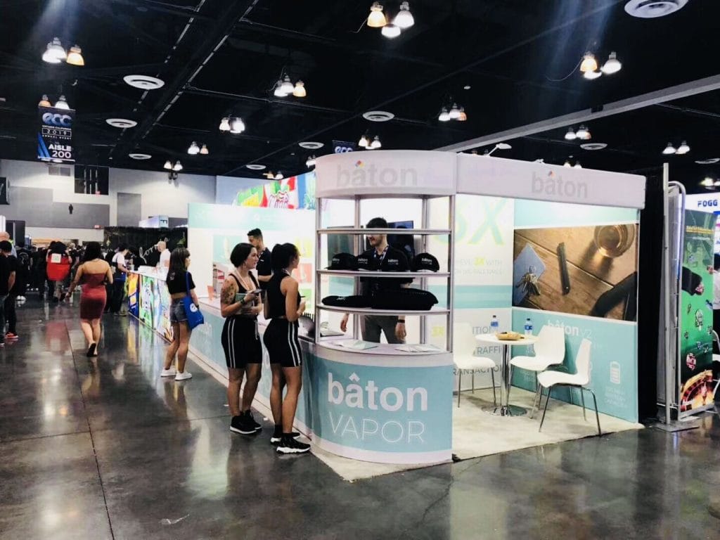 CES Baton Vapor Booth right-view