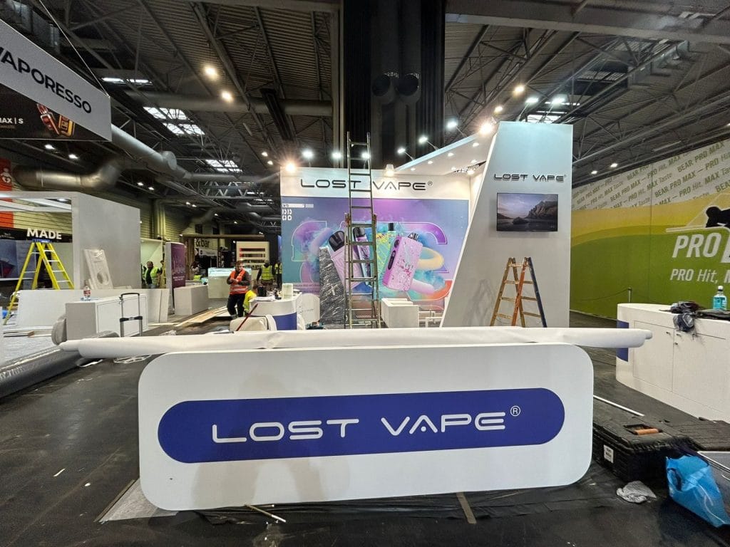 Vaper Expo UK Lost Vape Booth On-site