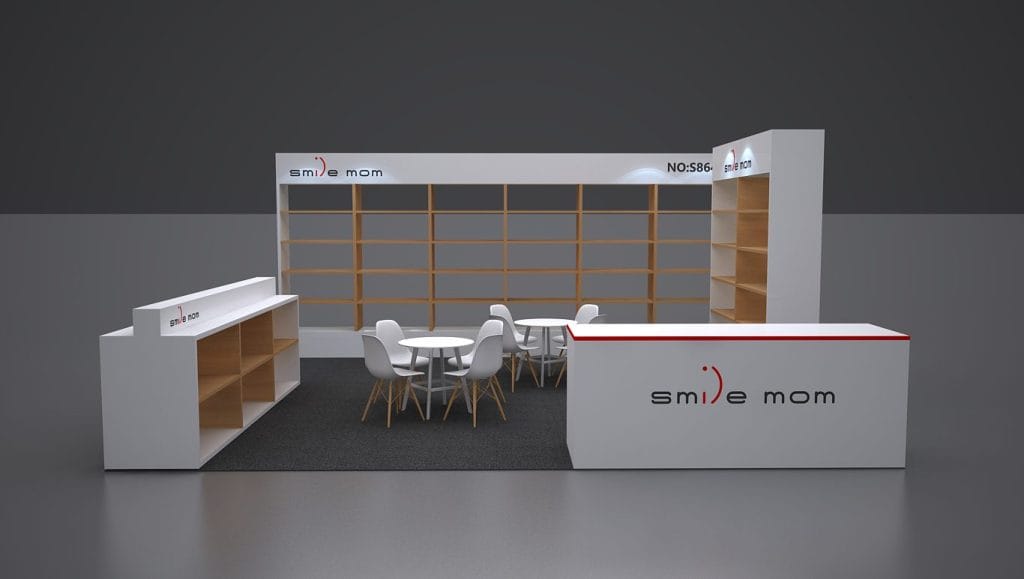 The Inspired Home Show Smile mon Booth rendering front view