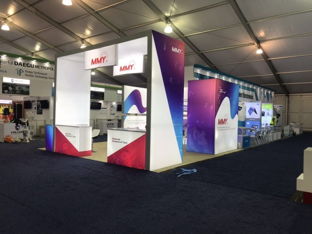 Consumer Electronics Show (CES) MMY Booth left