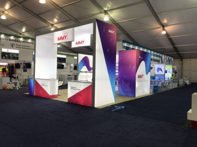Consumer Electronics Show (CES) MMY Booth left